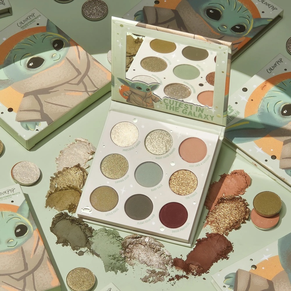 Colourpop “the child” baby yoda eyeshadow palette